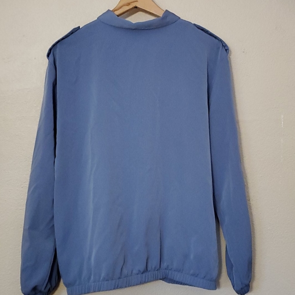 Large Vintage 90's Blue Utility Windbreaker Jacket - Picture 5 of 5